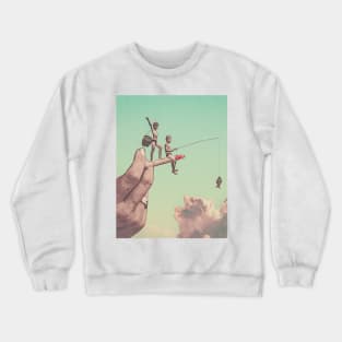 The dangers of happiness Crewneck Sweatshirt